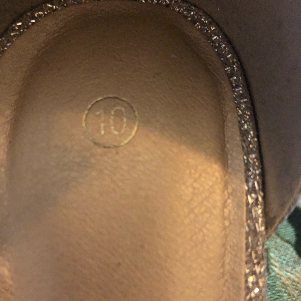 Gold/Champagne sparkle heels. Women’s size 10. - Picture 2 of 7